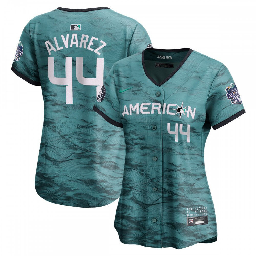 Yordan Alvarez American League Women's 2023 MLB All-Star Game Limited Player Jersey Teal