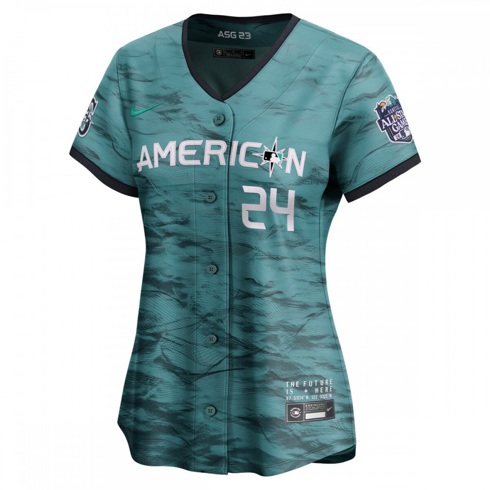 Ken Griffey Jr. American League Women's 2023 MLB All-Star Game Limited Player Jersey Teal - view 2