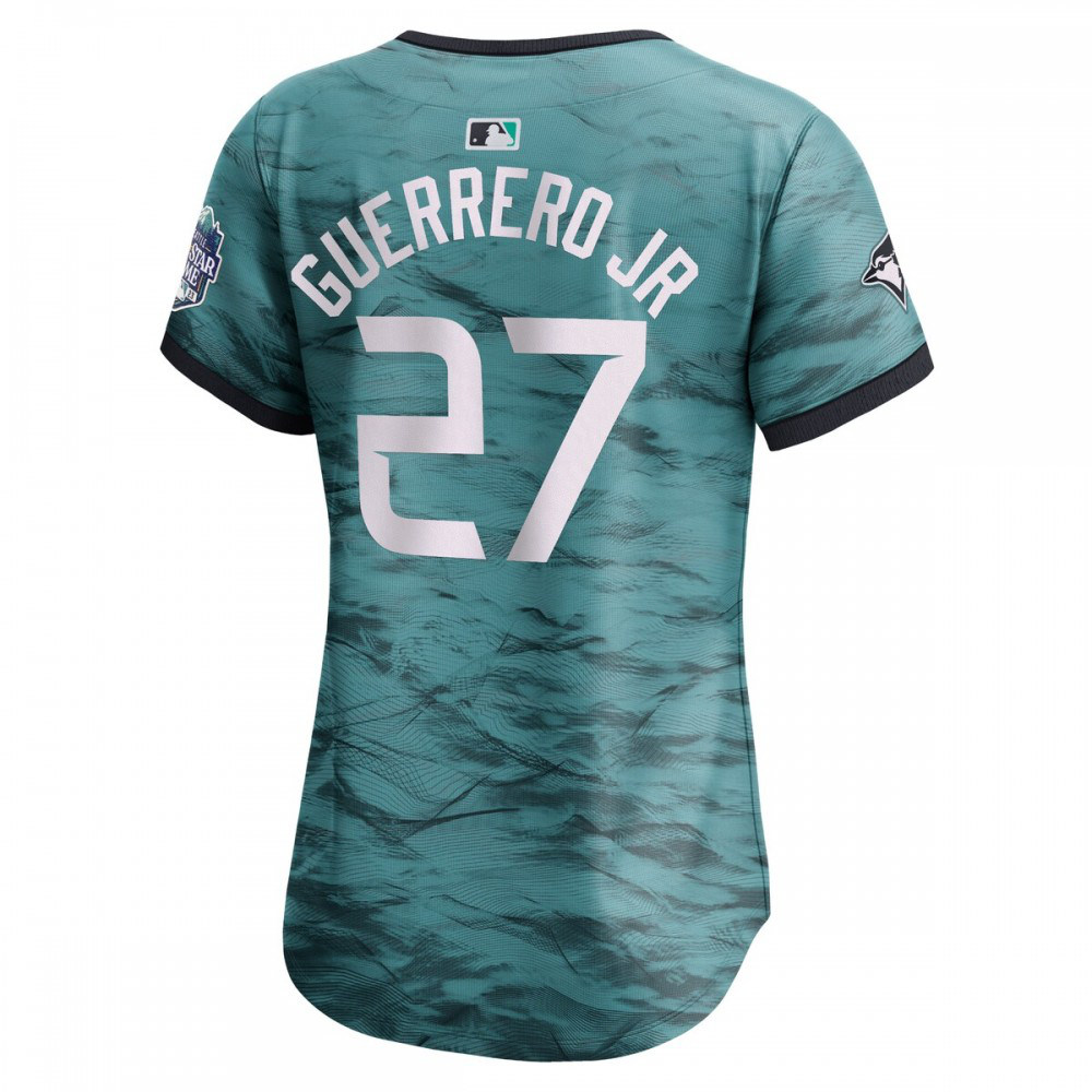 Vladimir Guerrero Jr. American League Women's 2023 MLB All-Star Game Limited Player Jersey Teal - view 3