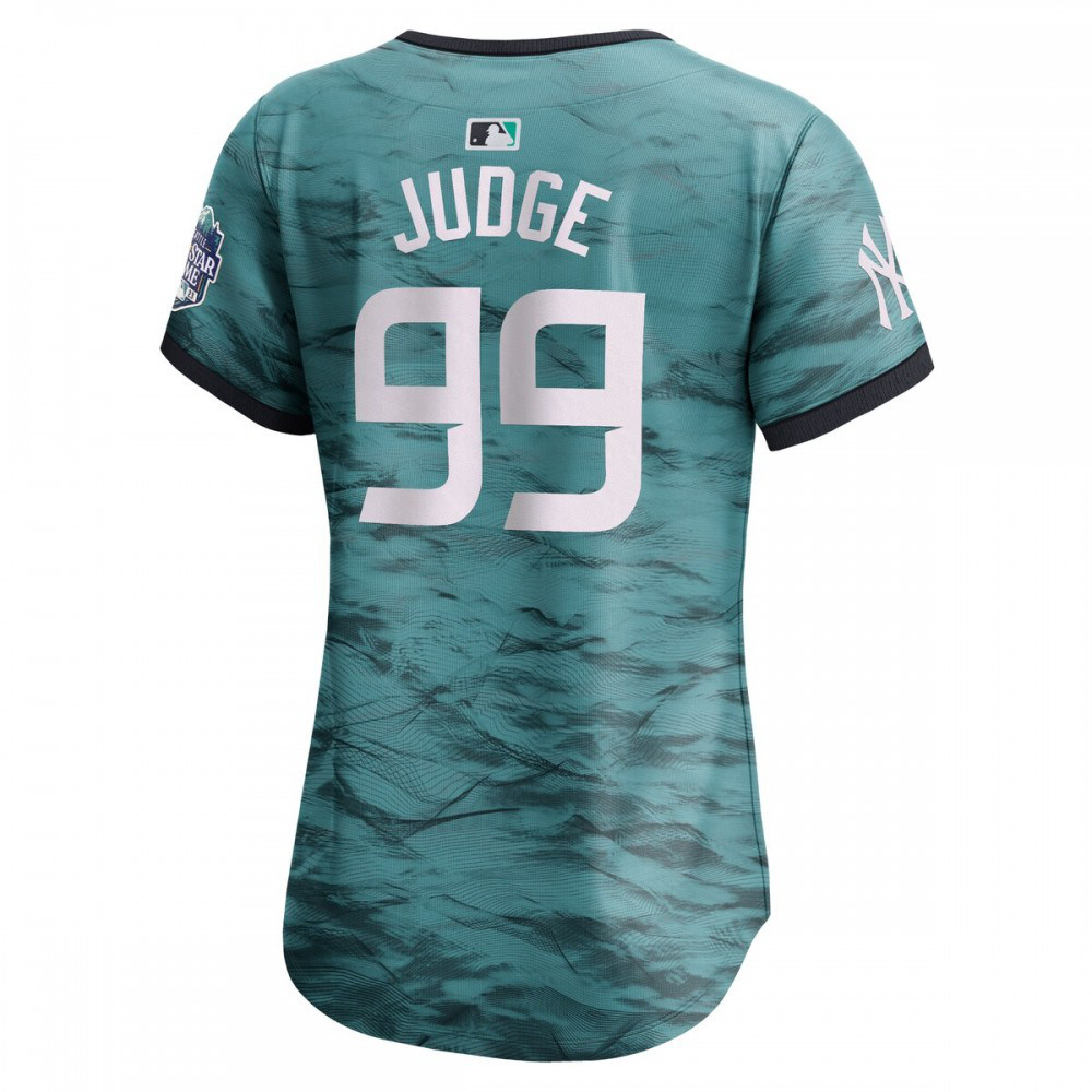 Aaron Judge American League Women's 2023 MLB All-Star Game Limited Player Jersey Teal - view 3