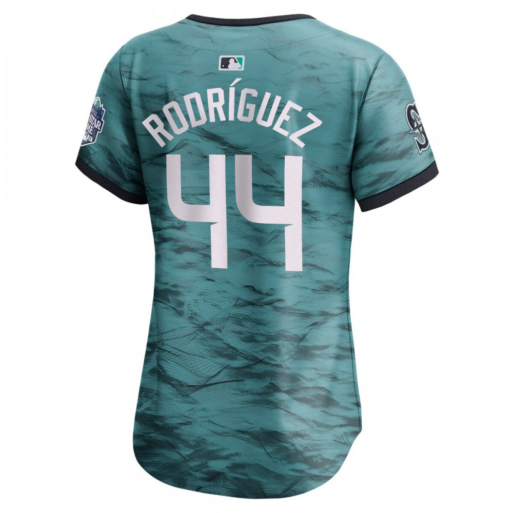 Julio Rodriguez American League Women's 2023 MLB All-Star Game Limited Player Jersey Teal - view 3