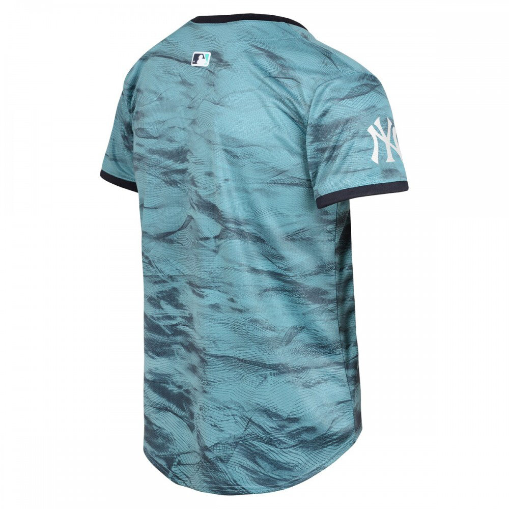 American League New York Yankees Youth 2023 MLB All-Star Game Limited Jersey Teal - view 3