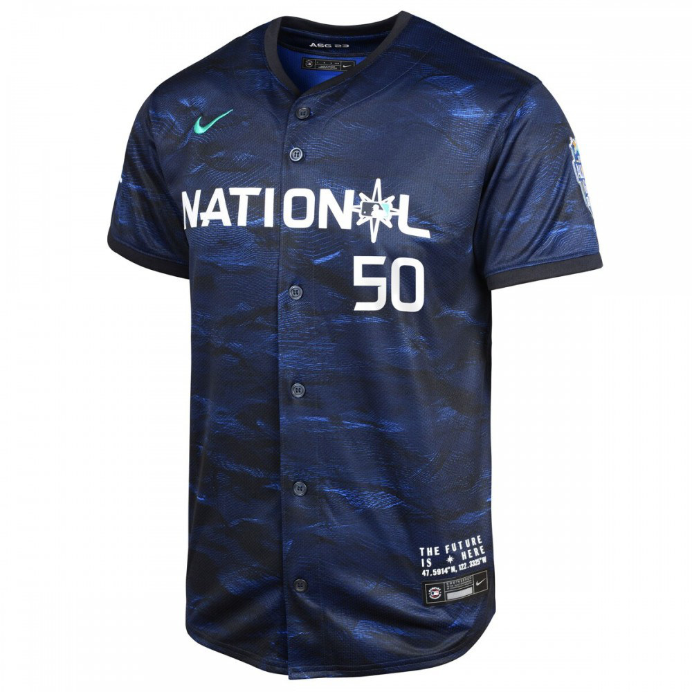 Mookie Betts National League Youth 2023 MLB All-Star Game Limited Player Jersey Royal - view 2