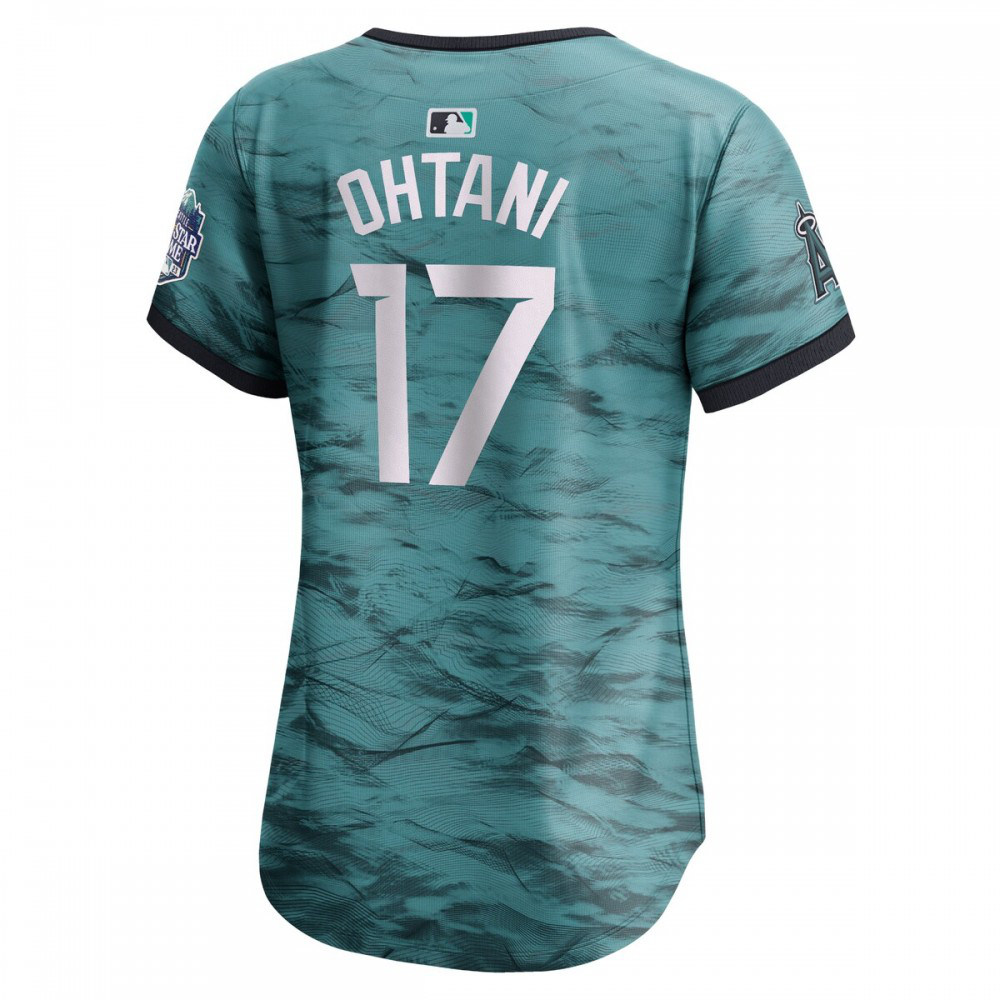 Shohei Ohtani American League Women's 2023 MLB All-Star Game Limited Player Jersey Teal - view 3