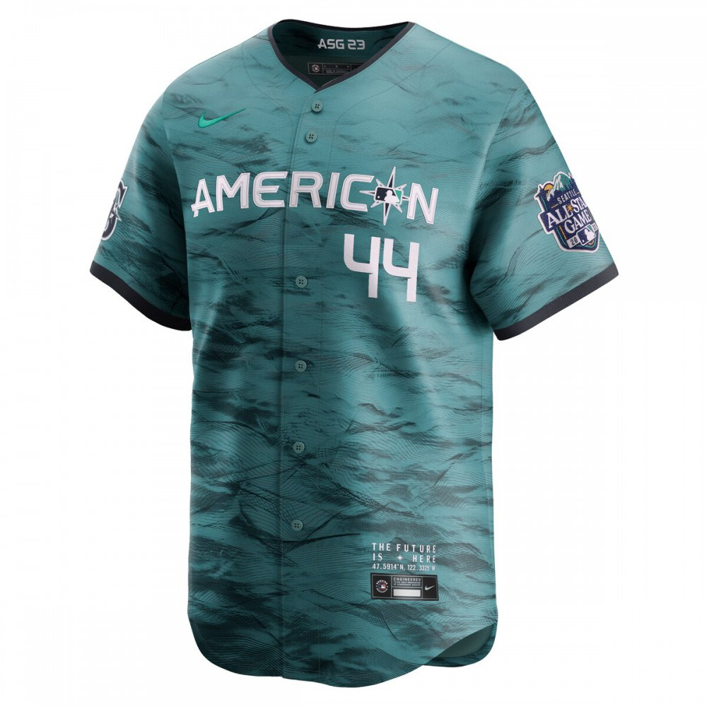 Julio Rodriguez American League 2023 MLB All-Star Game Limited Player Jersey Teal - view 2