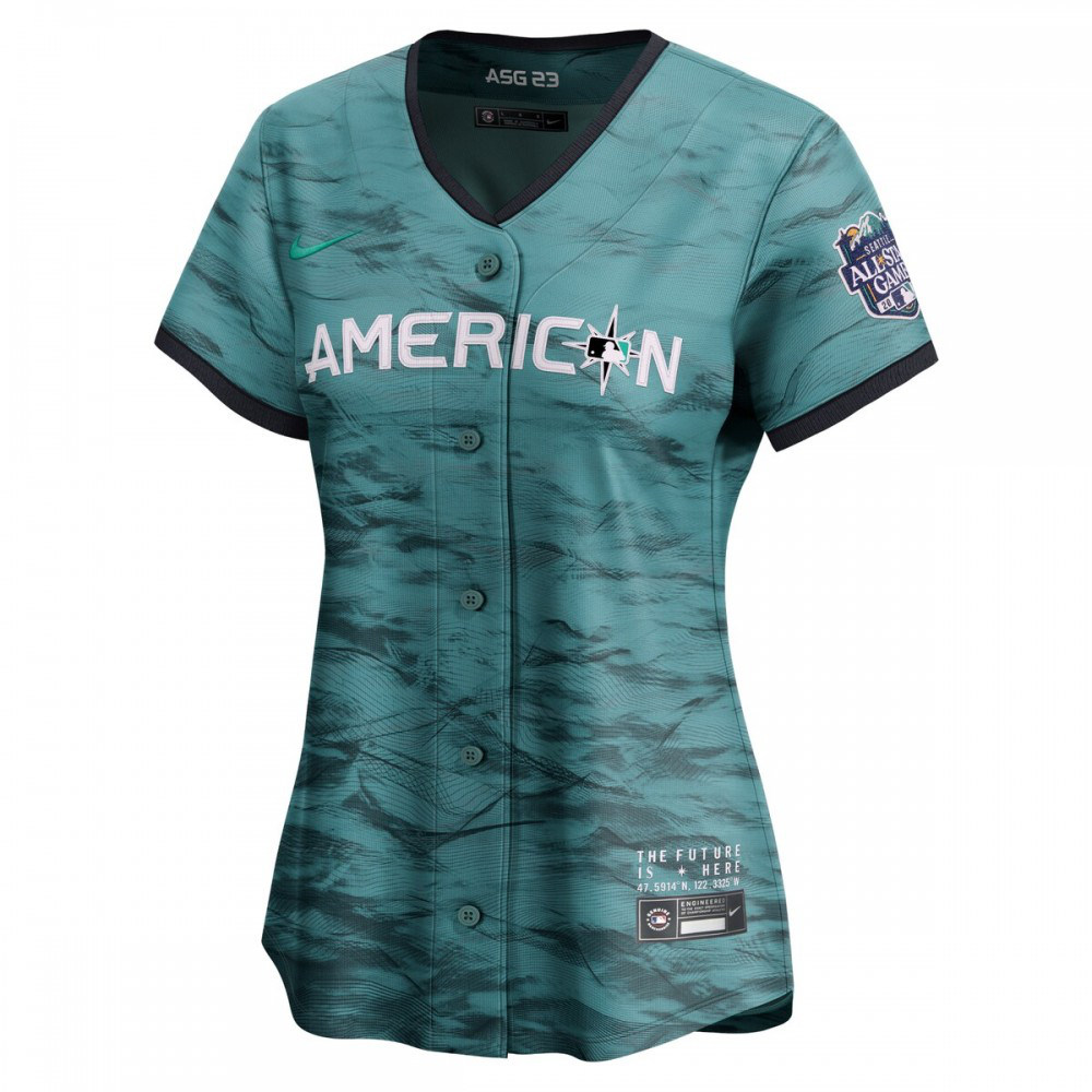 American League Women's 2023 MLB All-Star Game Limited Jersey Teal - view 2