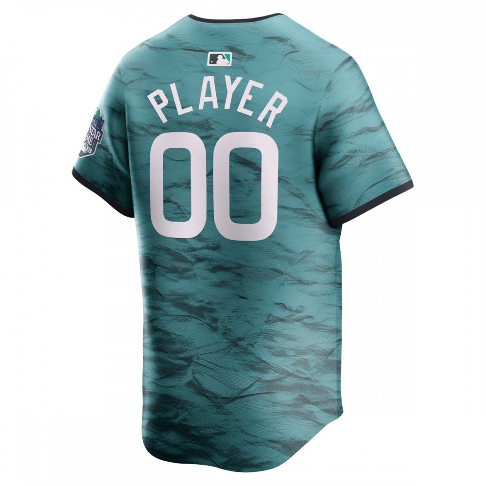 American League 2023 MLB All-Star Game Custom Limited Jersey Teal - view 3