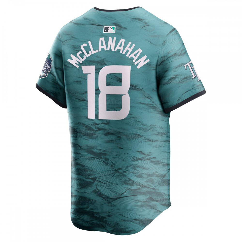 Shane McClanahan American League 2023 MLB All-Star Game Limited Player Jersey Teal - view 3