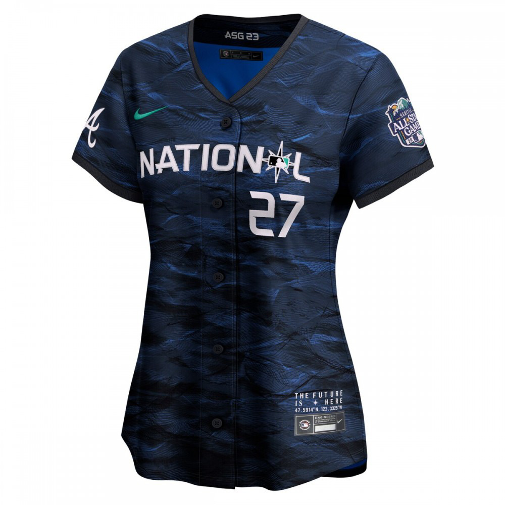Austin Riley National League Women's 2023 MLB All-Star Game Limited Player Jersey Royal - view 2
