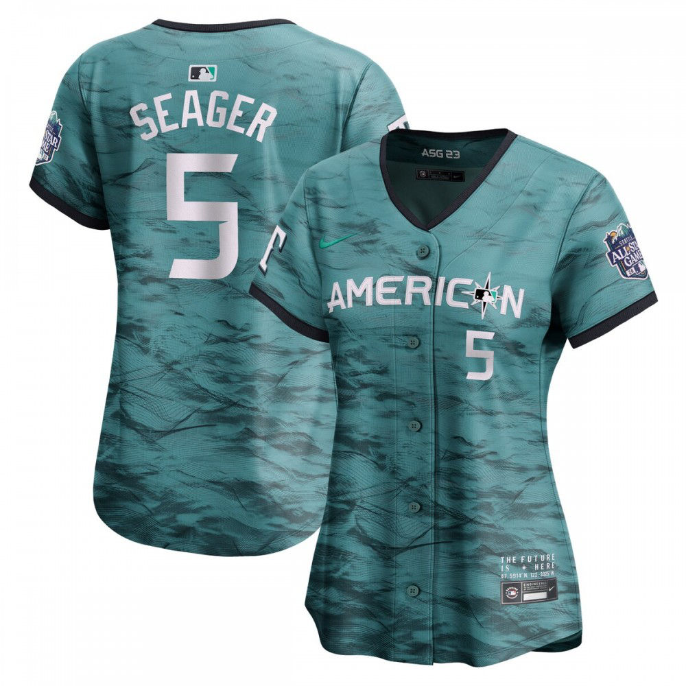Corey Seager American League Women's 2023 MLB All-Star Game Limited Player Jersey Teal
