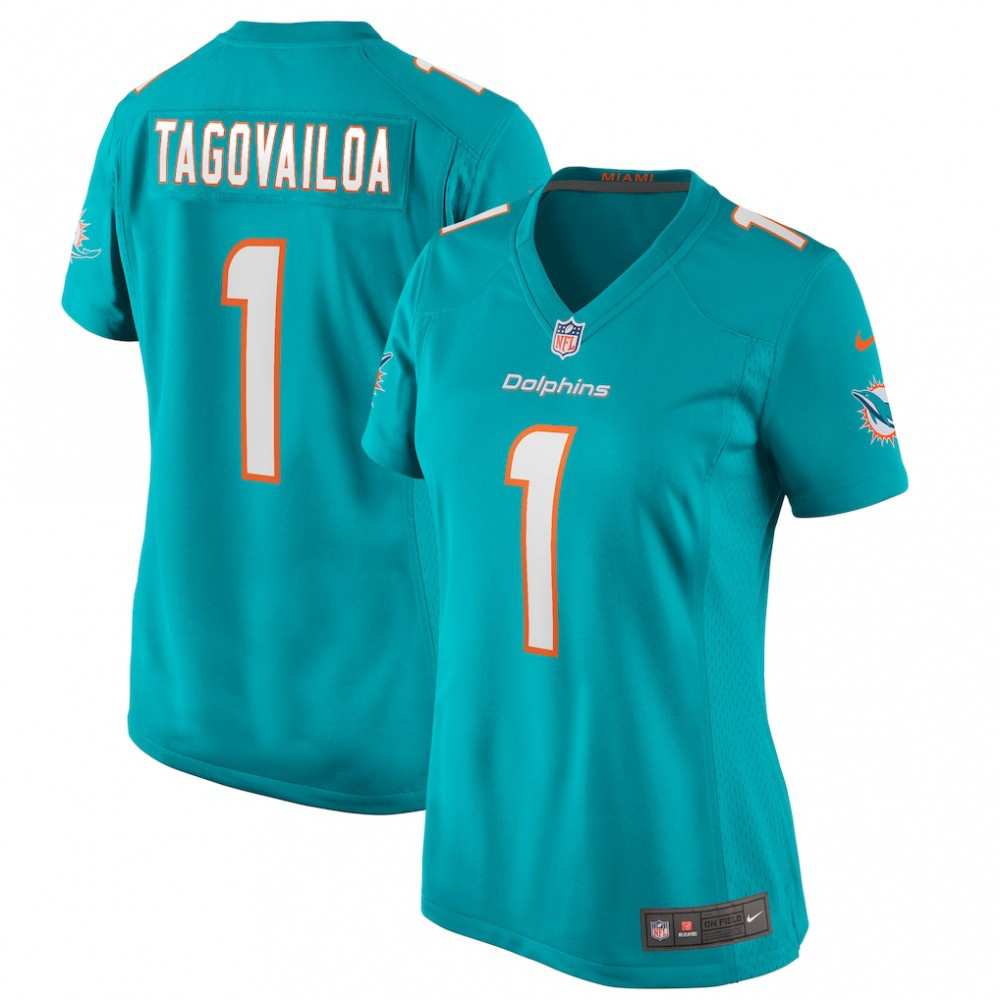 Tua Tagovailoa Miami Dolphins Women's Game Jersey Aqua