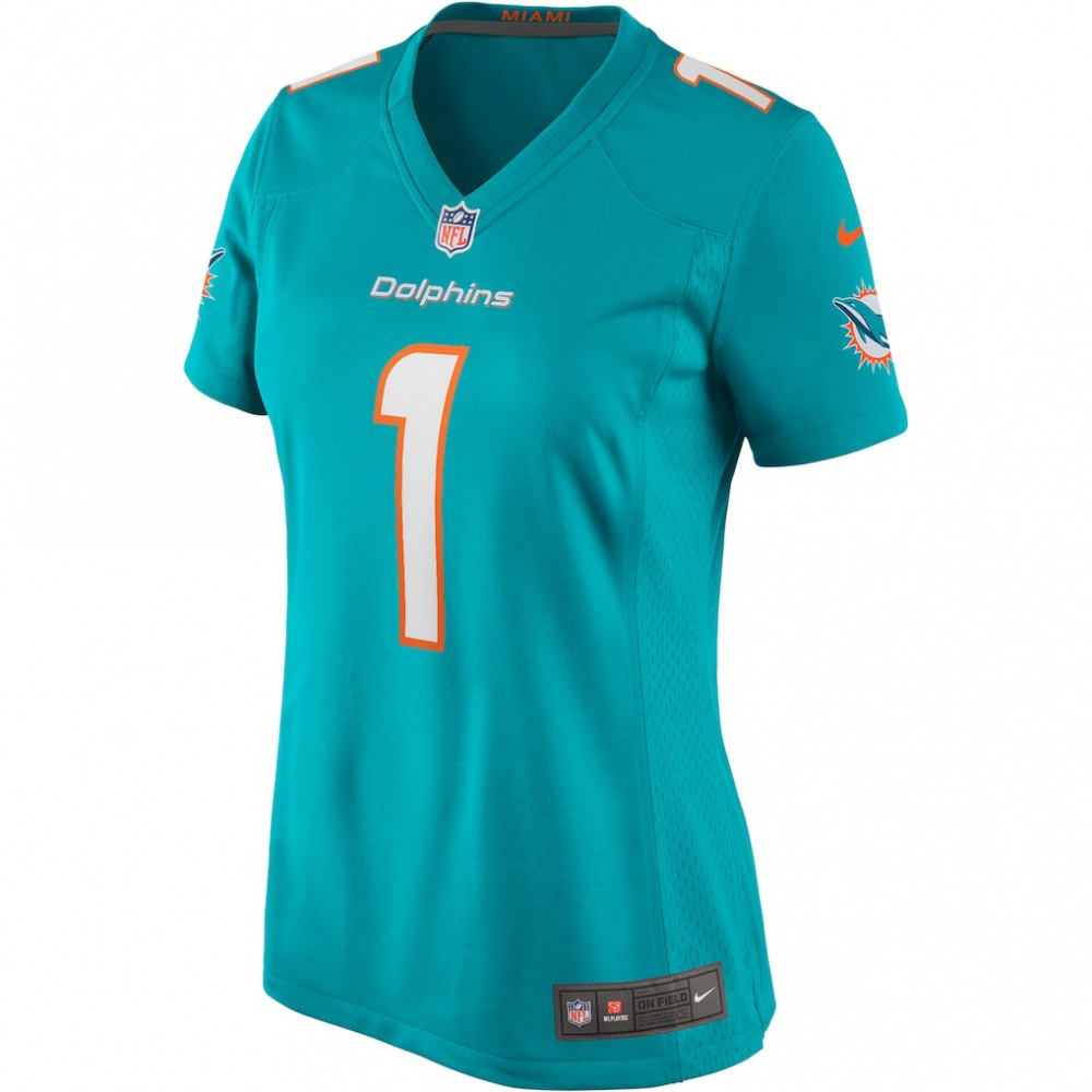 Tua Tagovailoa Miami Dolphins Women's Game Jersey Aqua - view 2