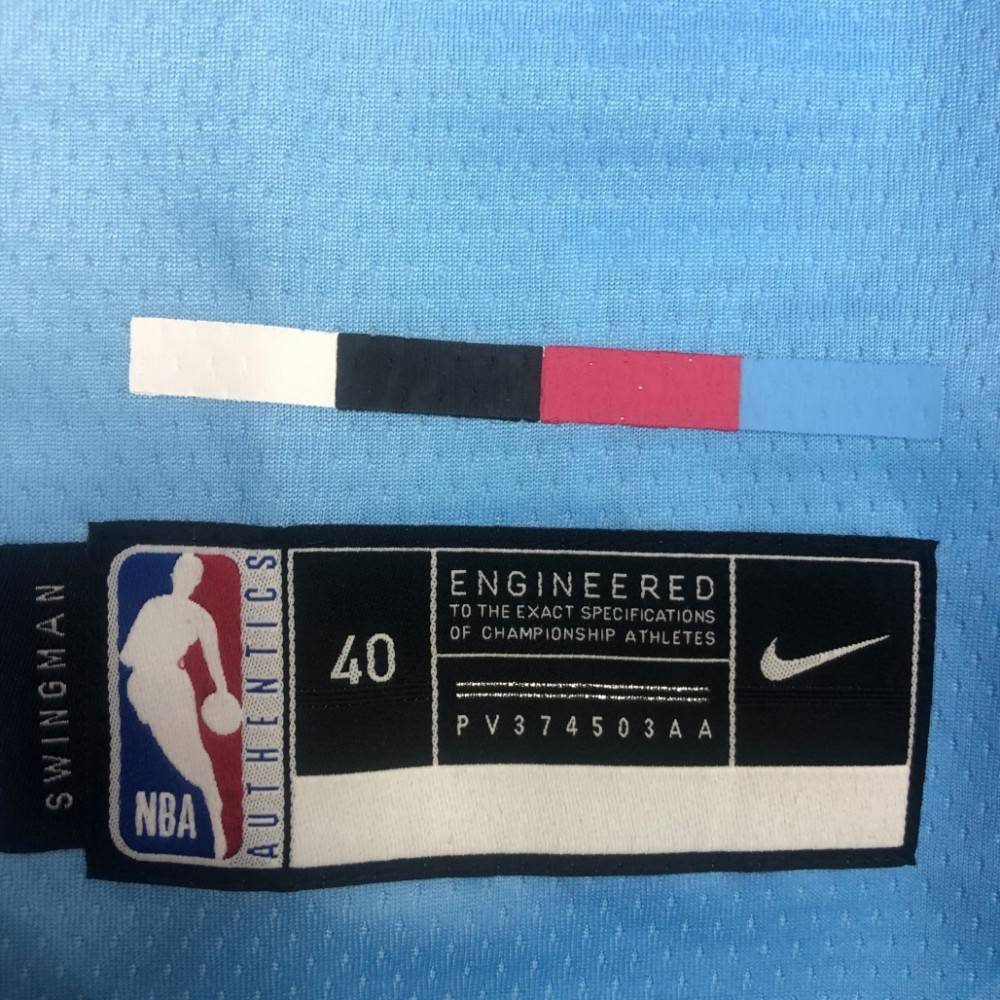 Men's Miami Heat Dwyane Wade #3 Blue&Pink 20/21 Swingman Jersey City Edition - view 3