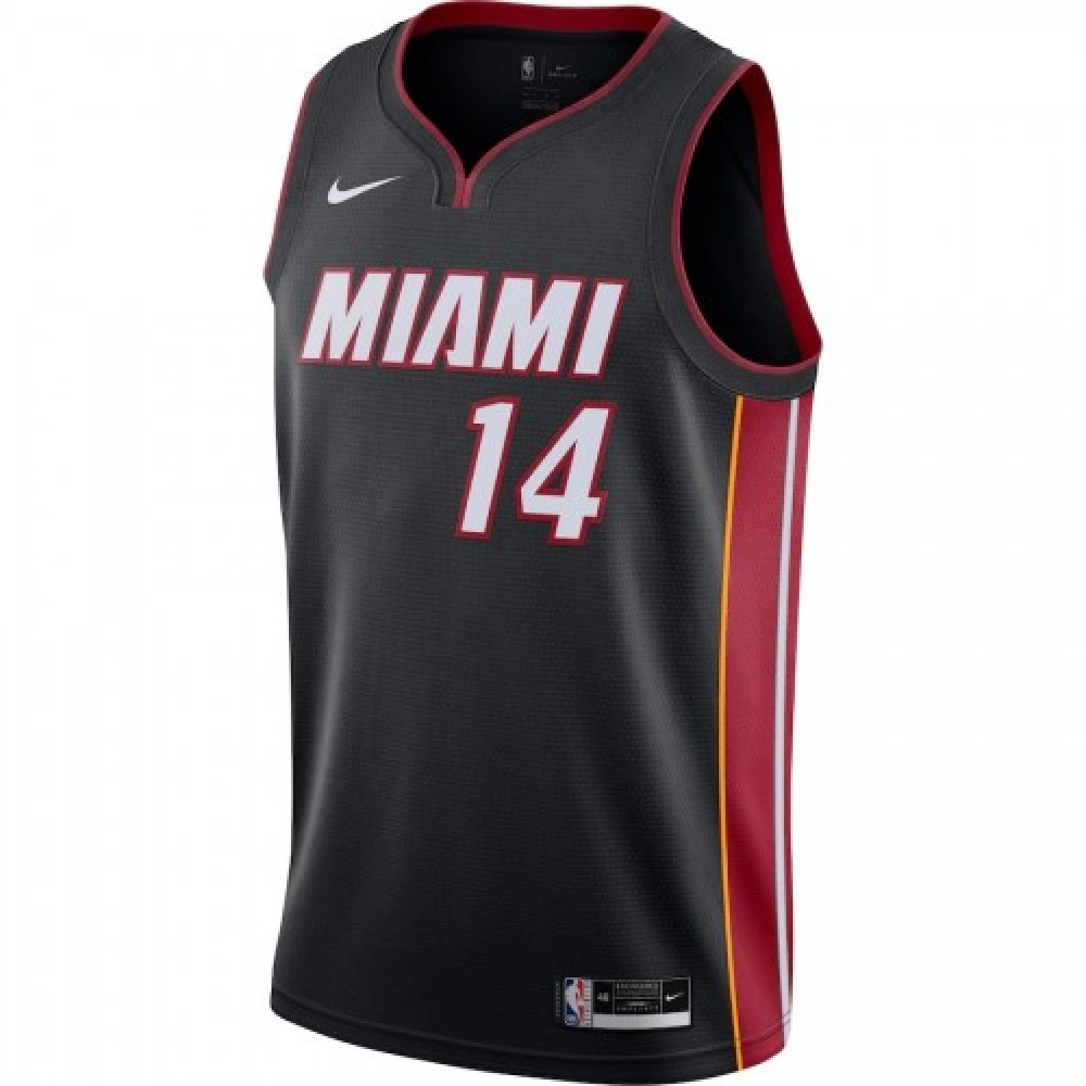 Men's Miami Heat Tyler Herro #14 Black 202021 Swingman Jersey Icon Edition - view 2