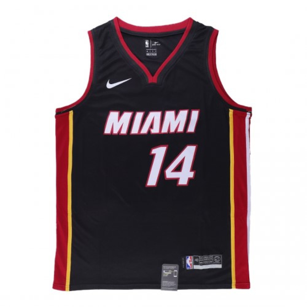 Men's Miami Heat Tyler Herro #14 Black 202021 Swingman Jersey Icon Edition - view 4