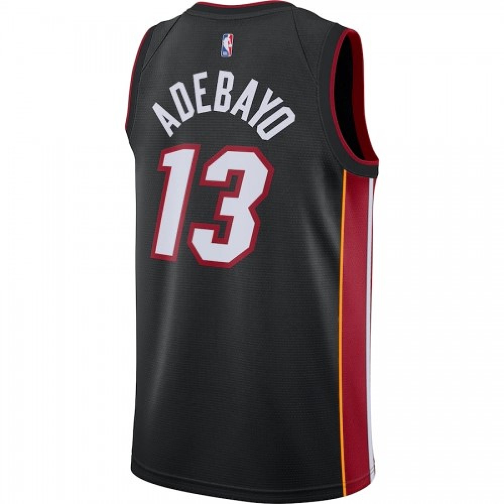 Men's Miami Heat Bam Adebayo #13 Black 2020/21 Swingman Jersey – Icon Edition - view 3