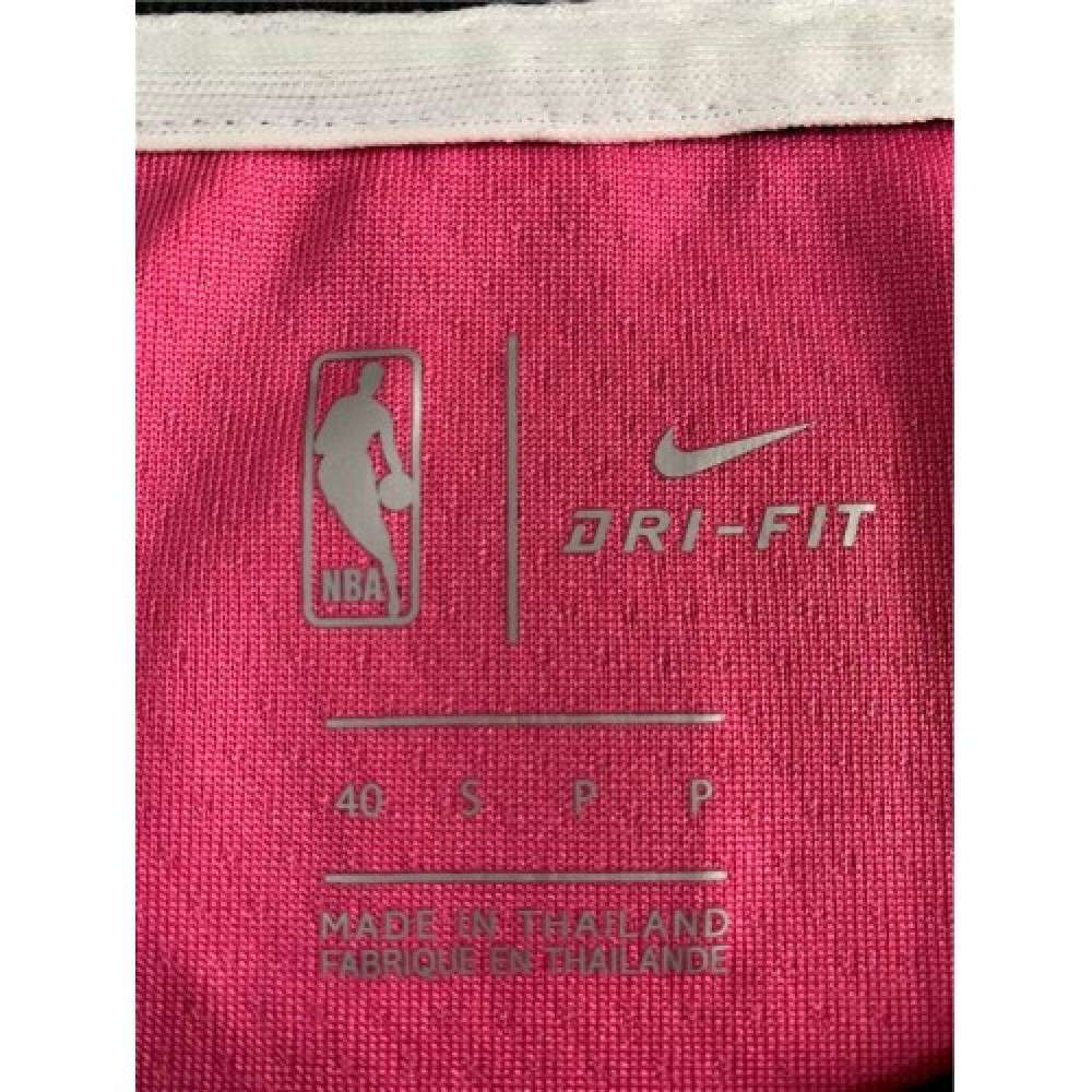 Men's Miami Heat Dwyane Wade #3 Pink 19-20 Swingman Jersey City Edition - view 5