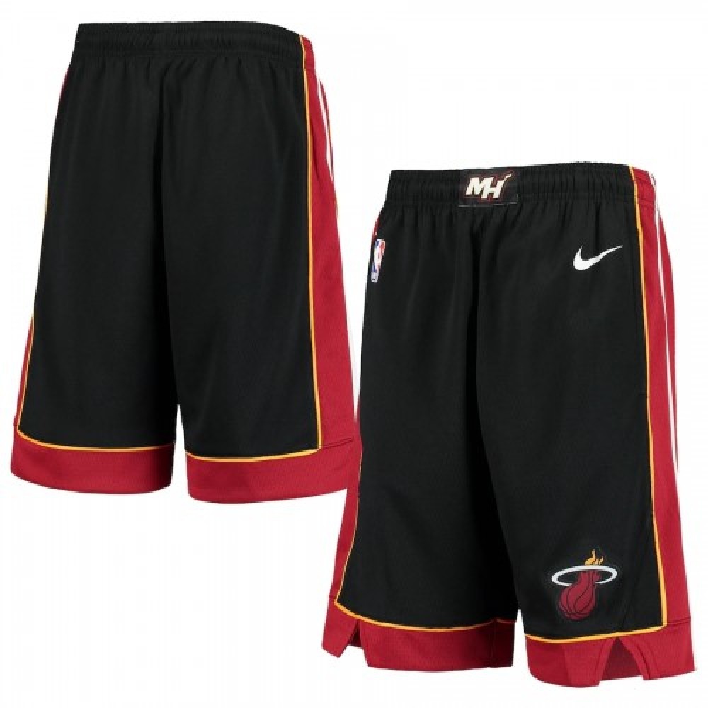 Men's Miami Heat Black 2020/21 Swingman Shorts Icon Edition - view 3