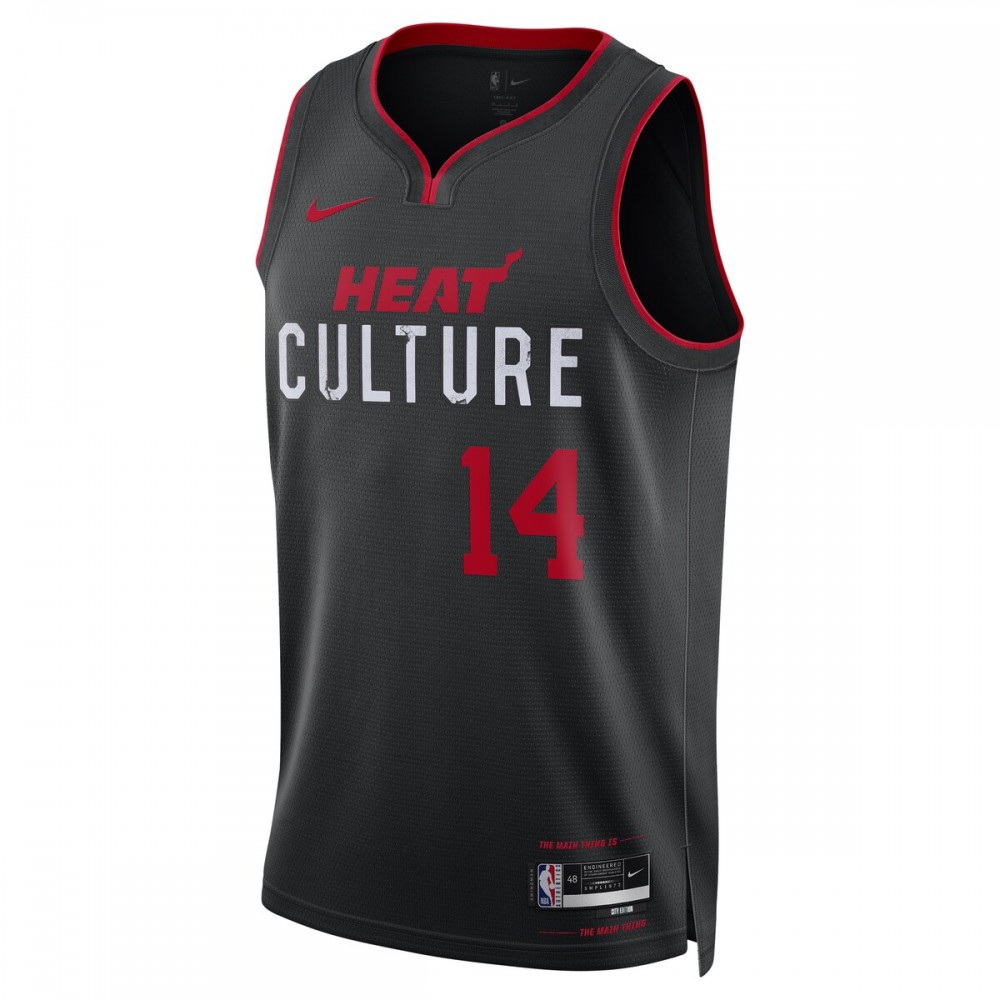 Tyler Herro Miami Heat Unisex 2023/24 Swingman Jersey Black City Edition - view 2
