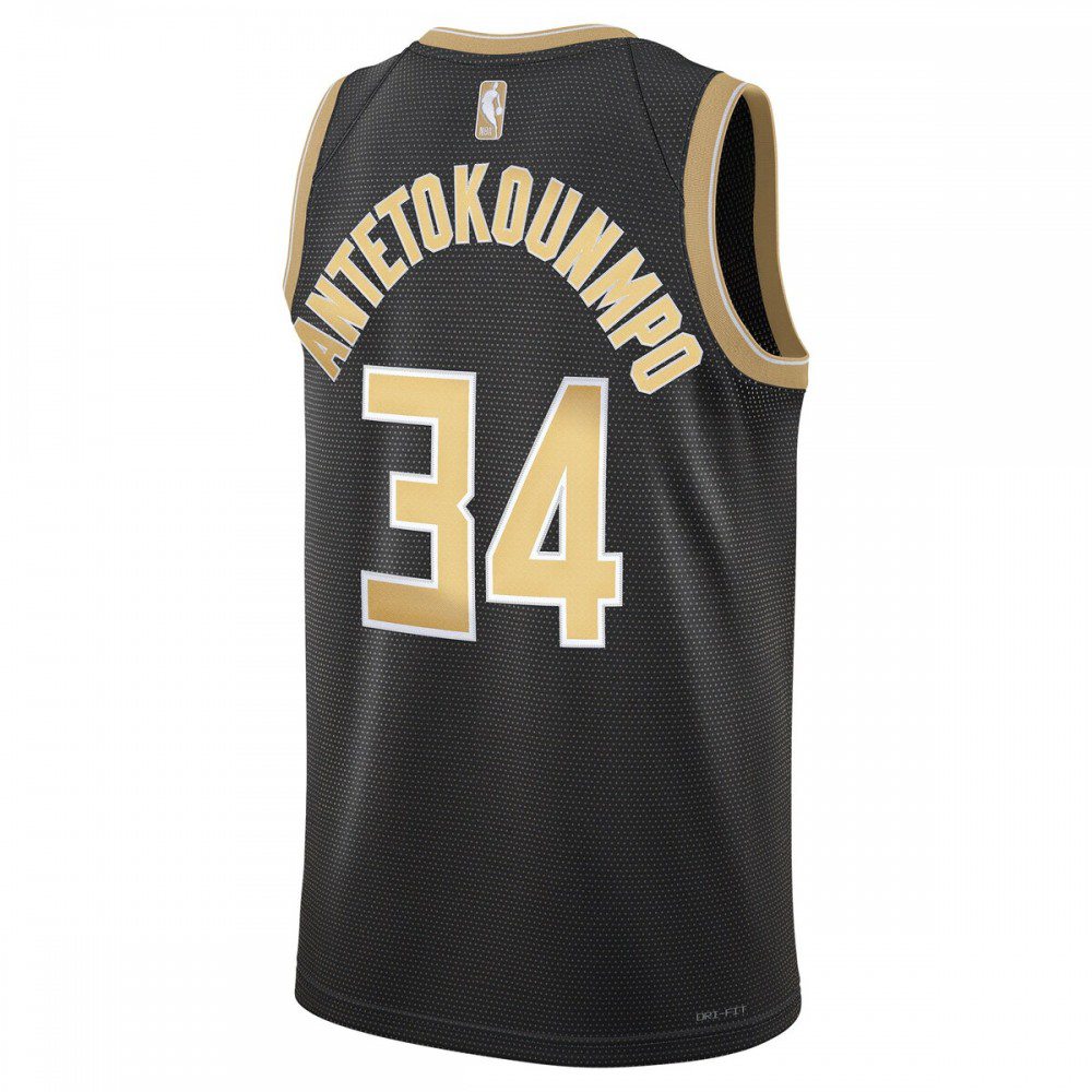 Giannis Antetokounmpo Milwaukee Bucks Unisex Select Series Swingman Jersey – Black - view 3