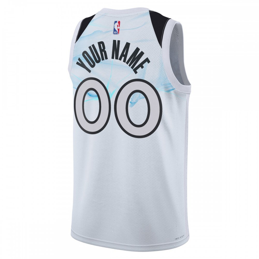 Minnesota Timberwolves Unisex 2024/25 Custom Swingman Jersey City Edition White - view 3