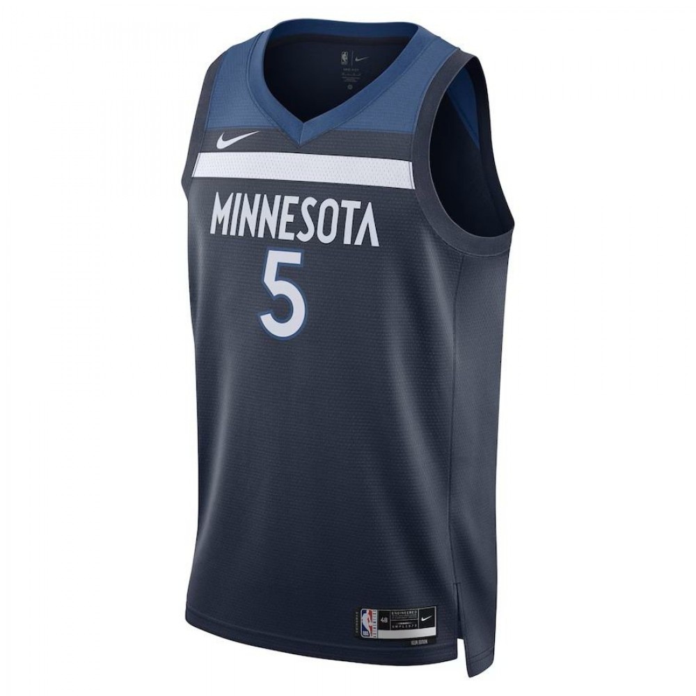 Anthony Edwards Minnesota Timberwolves Unisex Swingman Jersey Icon Edition Navy - view 2