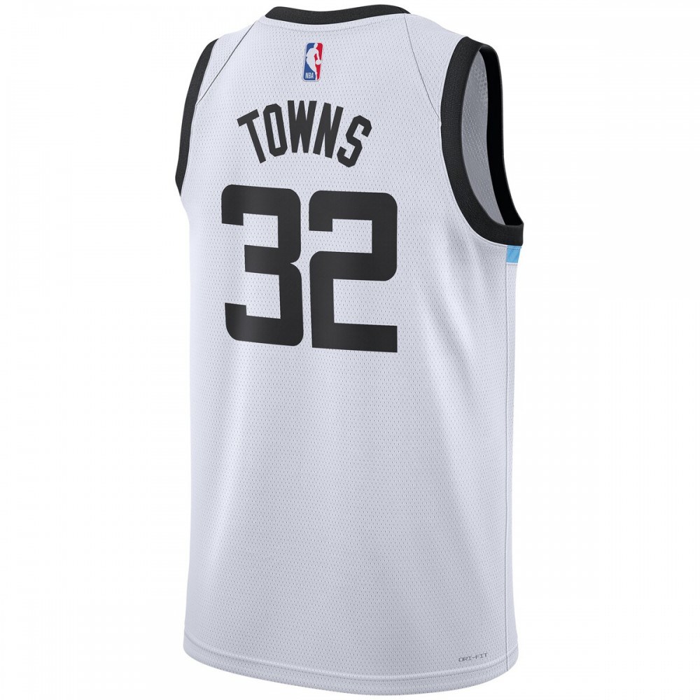 Karl-Anthony Towns Minnesota Timberwolves Unisex 2022/23 Swingman Jersey City Edition White - view 3