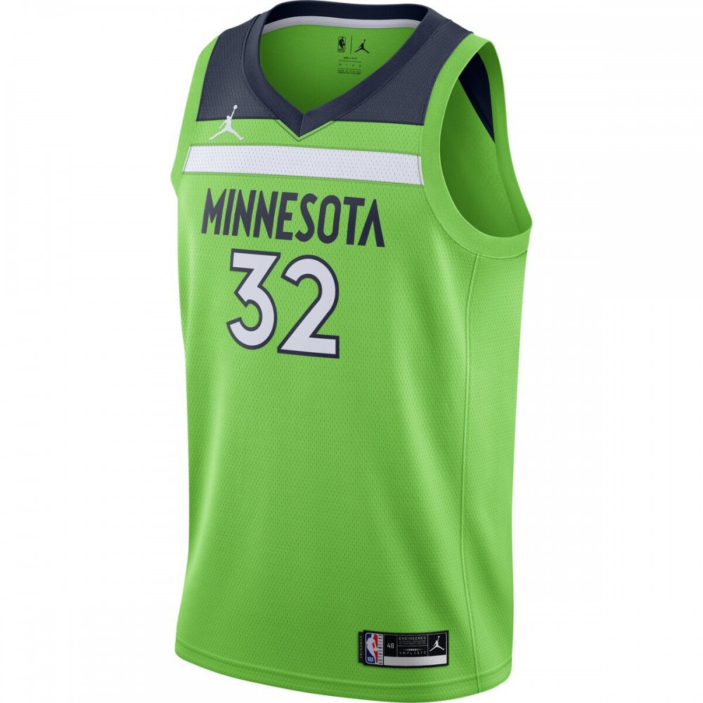 Karl-Anthony Towns Minnesota Timberwolves 2020/21 Swingman Jersey Statement Edition Green - view 2