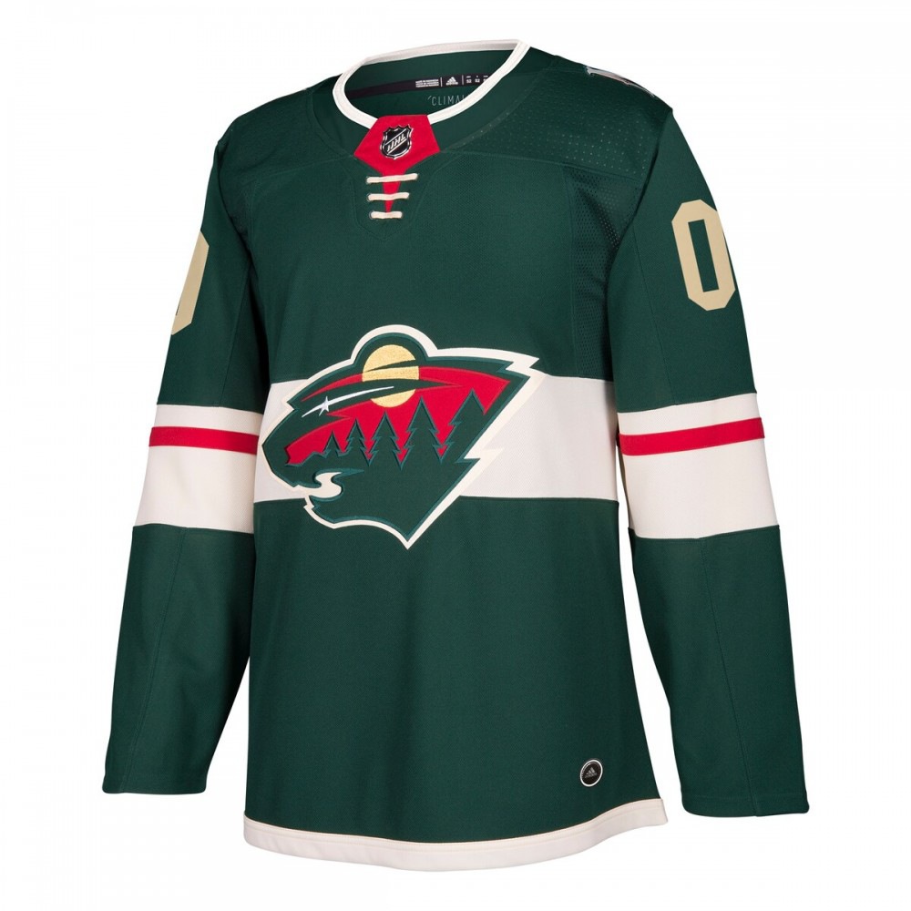 Minnesota Wild Athletic Fit Custom Jersey Green - view 2