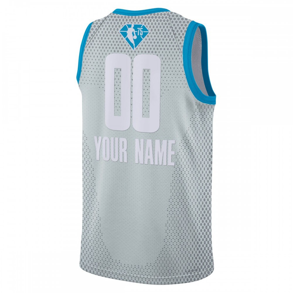 2022 NBA All-Star Game Swingman Custom Jersey Gray - view 3