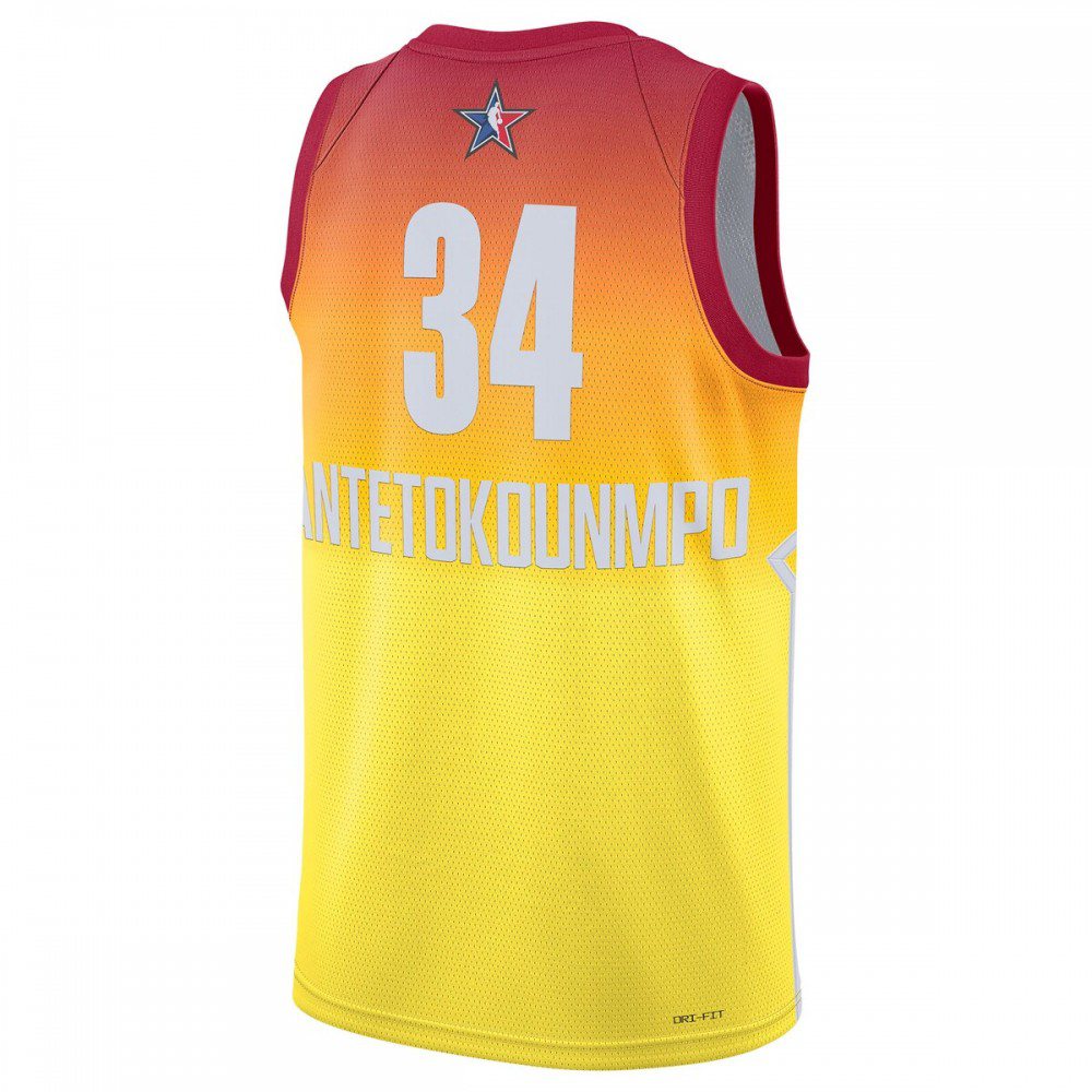Giannis Antetokounmpo 2023 NBA All-Star Game Swingman Jersey Orange - view 3