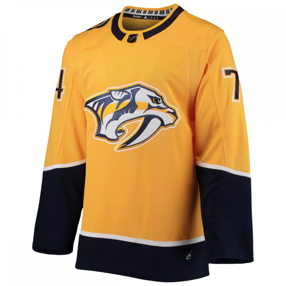 Juuse Saros Nashville Predators Home Athletic Fit Player Jersey Gold - view 2