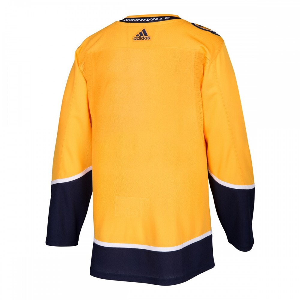 Nashville Predators Home Athletic Fit Blank Jersey Gold - view 3