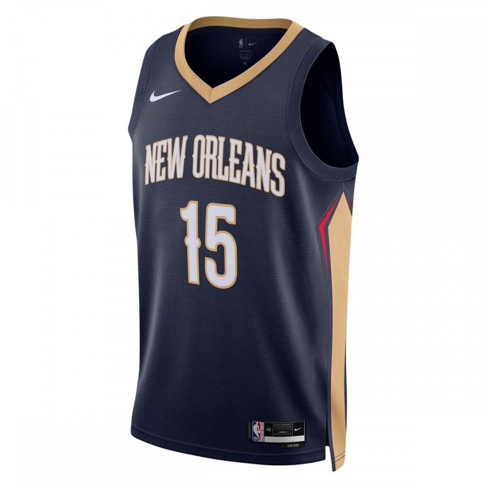 Jose Alvarado New Orleans Pelicans Unisex Swingman Jersey Icon Edition Navy - view 2