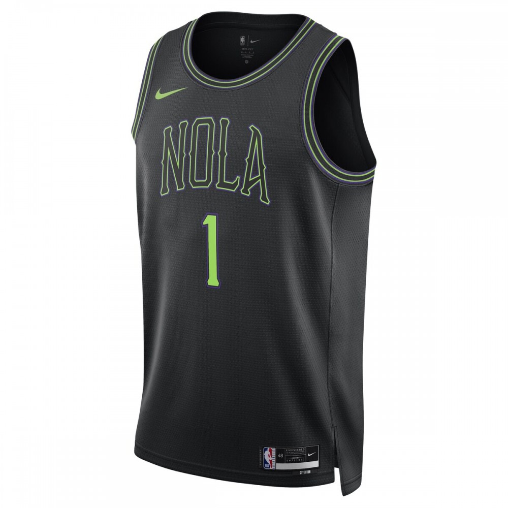 Zion Williamson New Orleans Pelicans Unisex 2023/24 Swingman Jersey Black City Edition - view 2