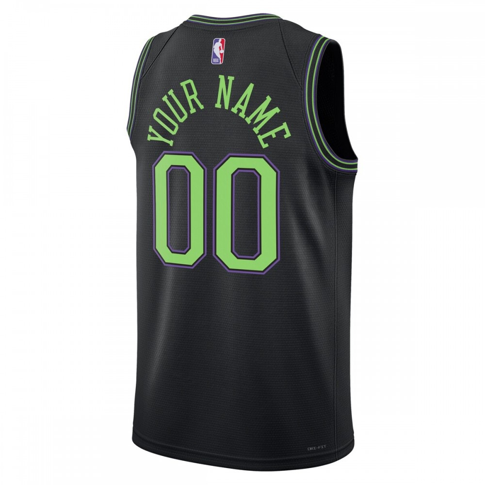 New Orleans Pelicans Unisex 2023/24 Custom Swingman Jersey Black City Edition - view 3