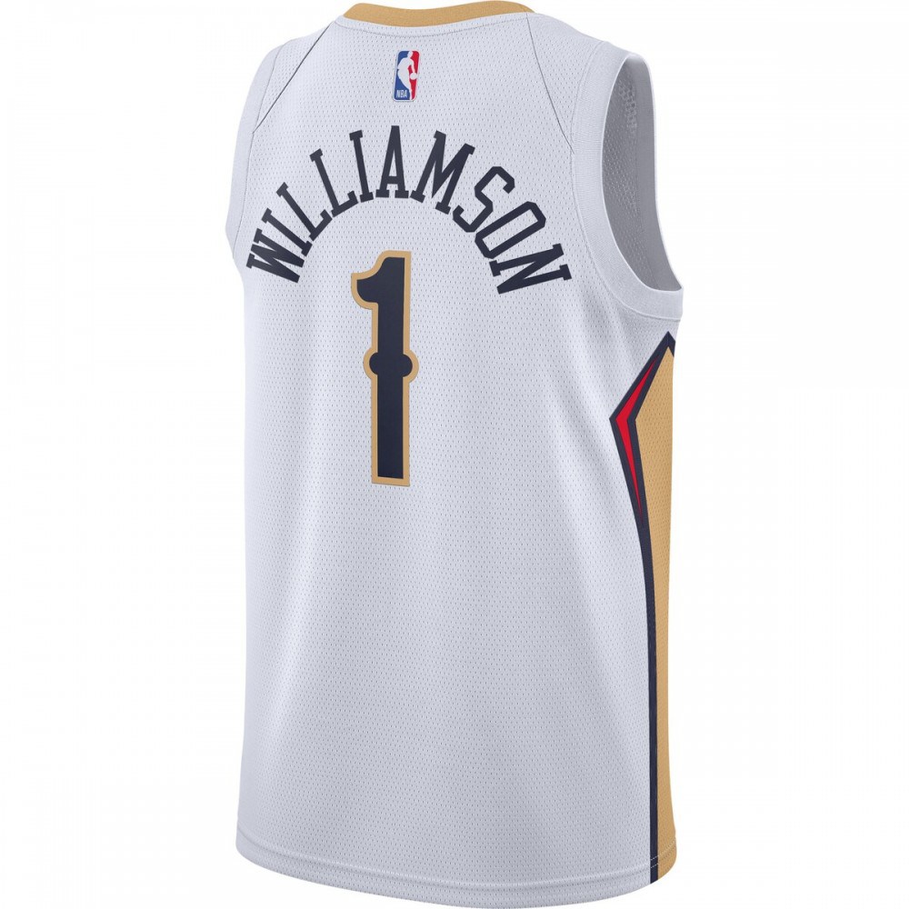 Zion Williamson New Orleans Pelicans 2020/21 Swingman Jersey White Association Edition - view 3