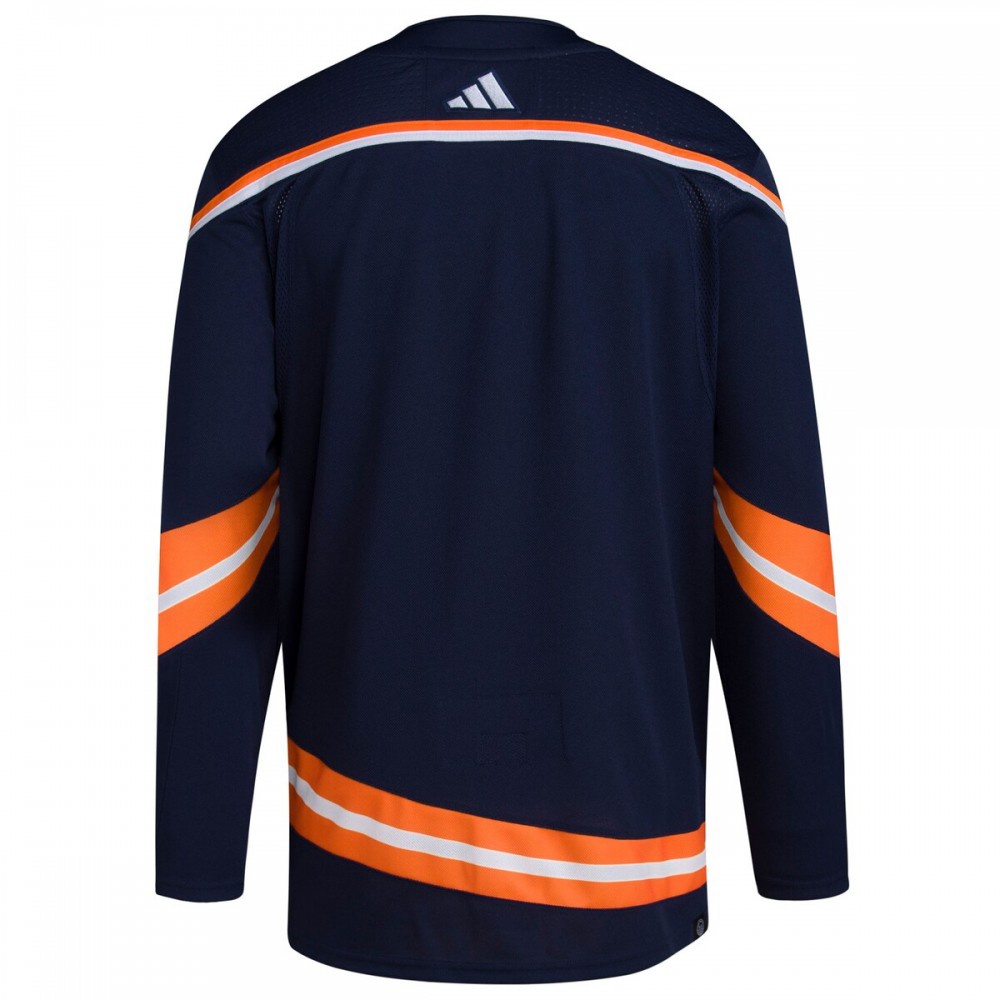 New York Islanders Reverse Retro 2.0 Athletic Fit Blank Jersey Navy - view 3