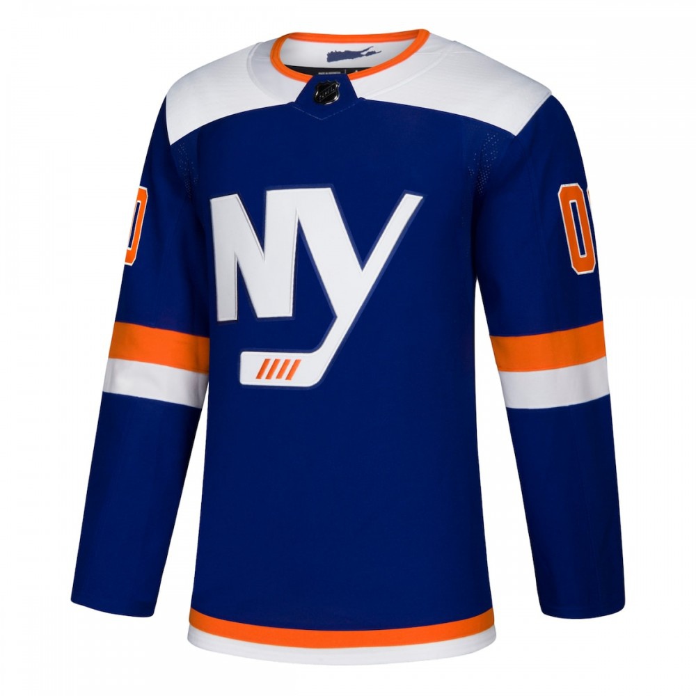New York Islanders Alternate Athletic Fit Custom Jersey Blue - view 2