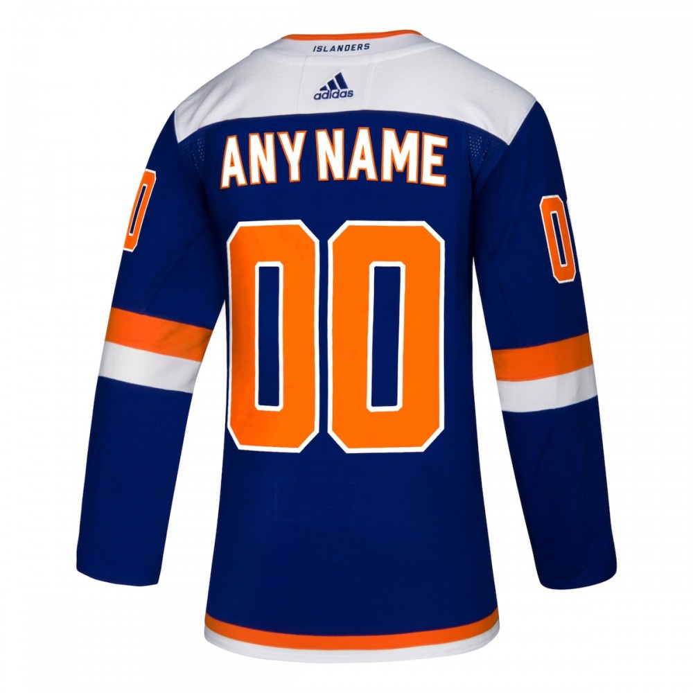 New York Islanders Alternate Athletic Fit Custom Jersey Blue - view 3