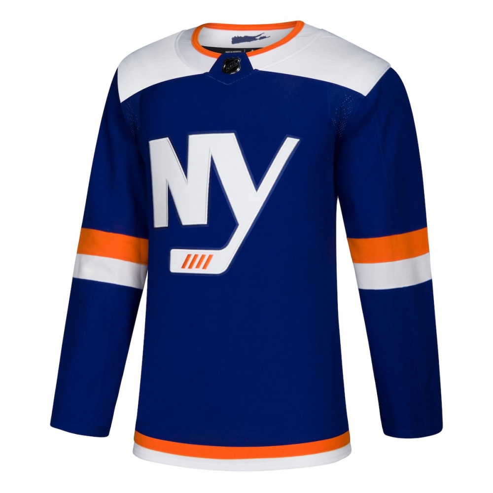New York Islanders Alternate Athletic Fit Blank Jersey Blue - view 2