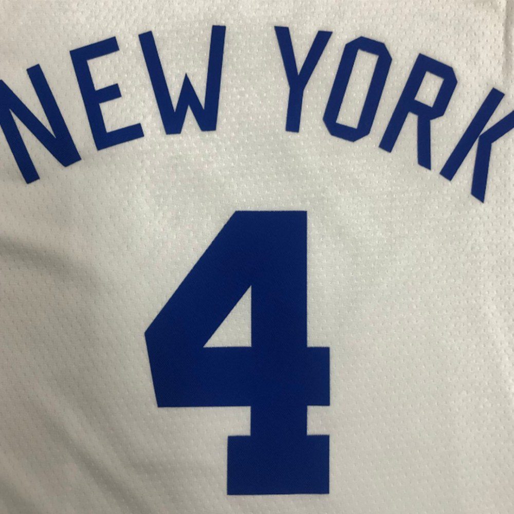 Men's New York Knicks Derrick Rose #4 White 2021/22 Swingman Jersey Classic Edition - view 4