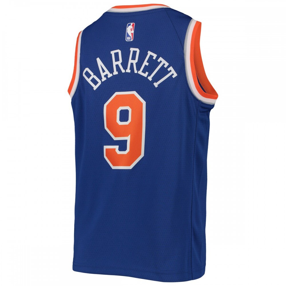 RJ Barrett New York Knicks Youth Swingman Jersey Icon Edition Royal - view 3