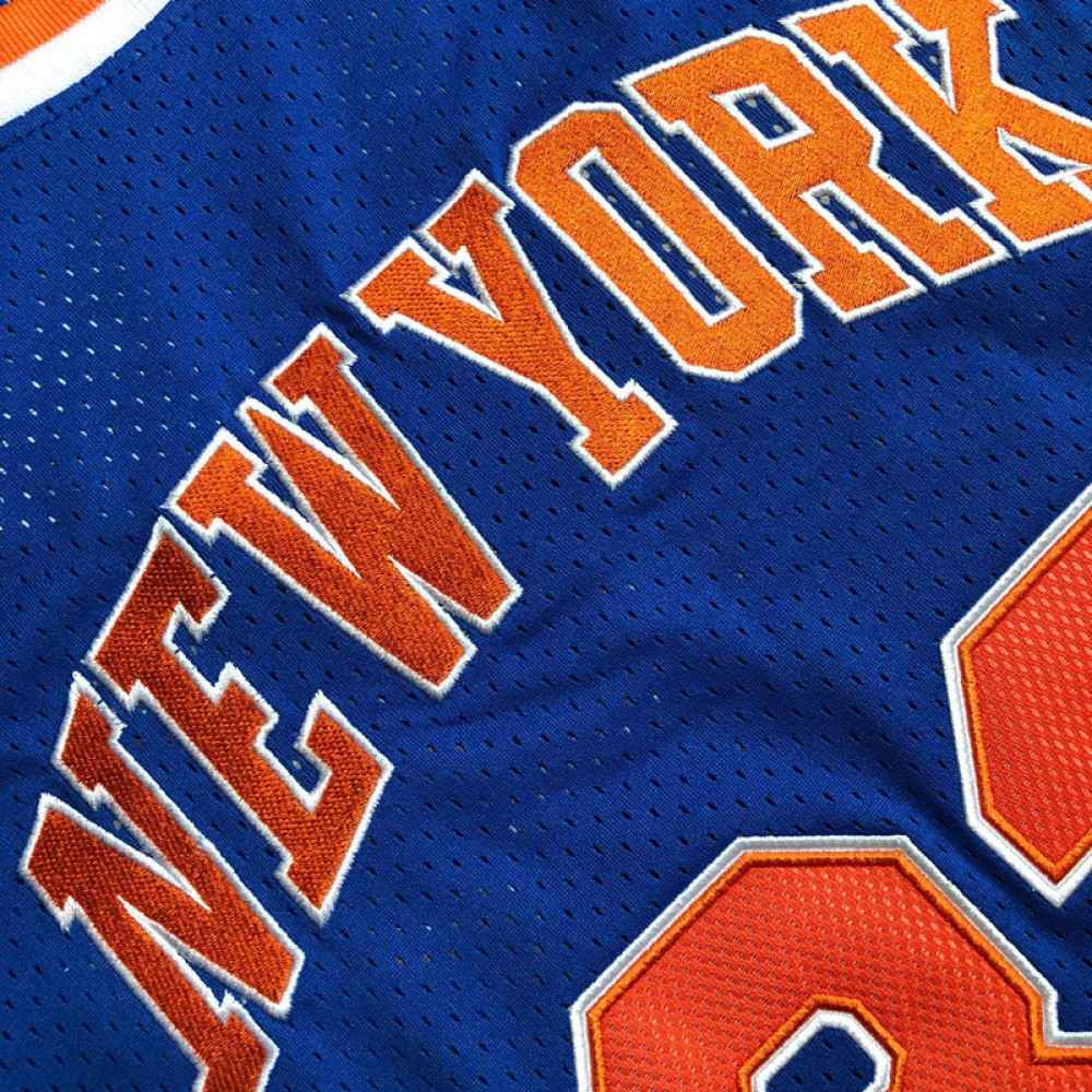 Patrick Ewing New York Knicks Blue 1985-86 Hardwood Classics Swingman Jersey - view 4