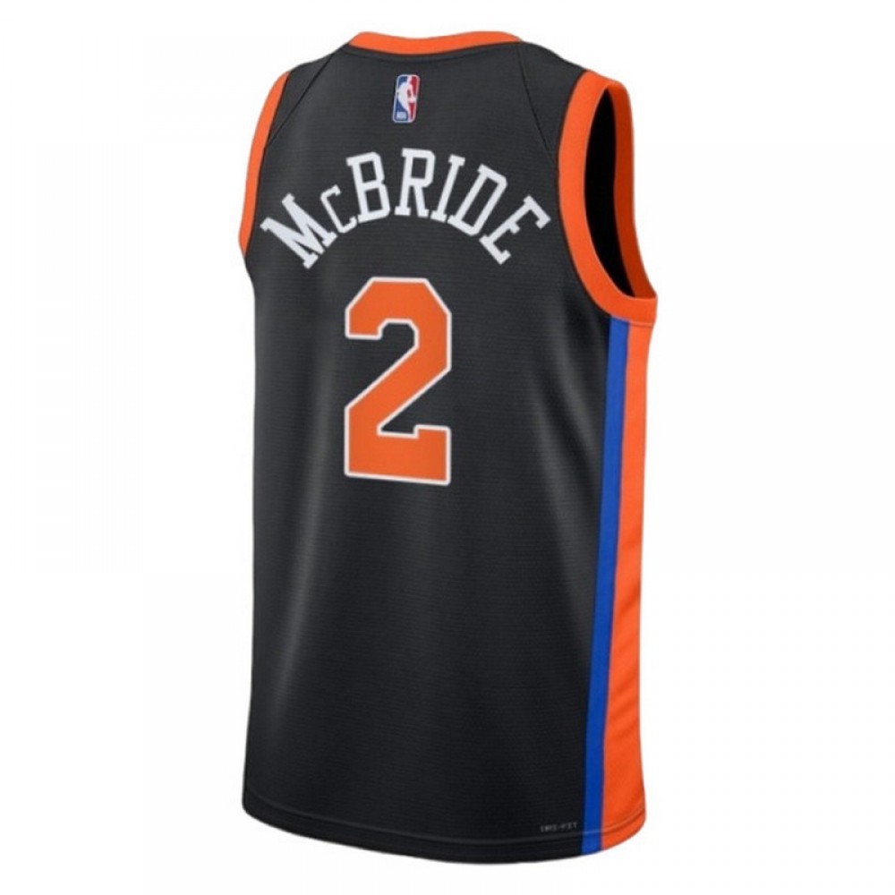 Miles McBride New York Knicks Unisex 2022/23 Swingman Jersey City Edition Black - view 3