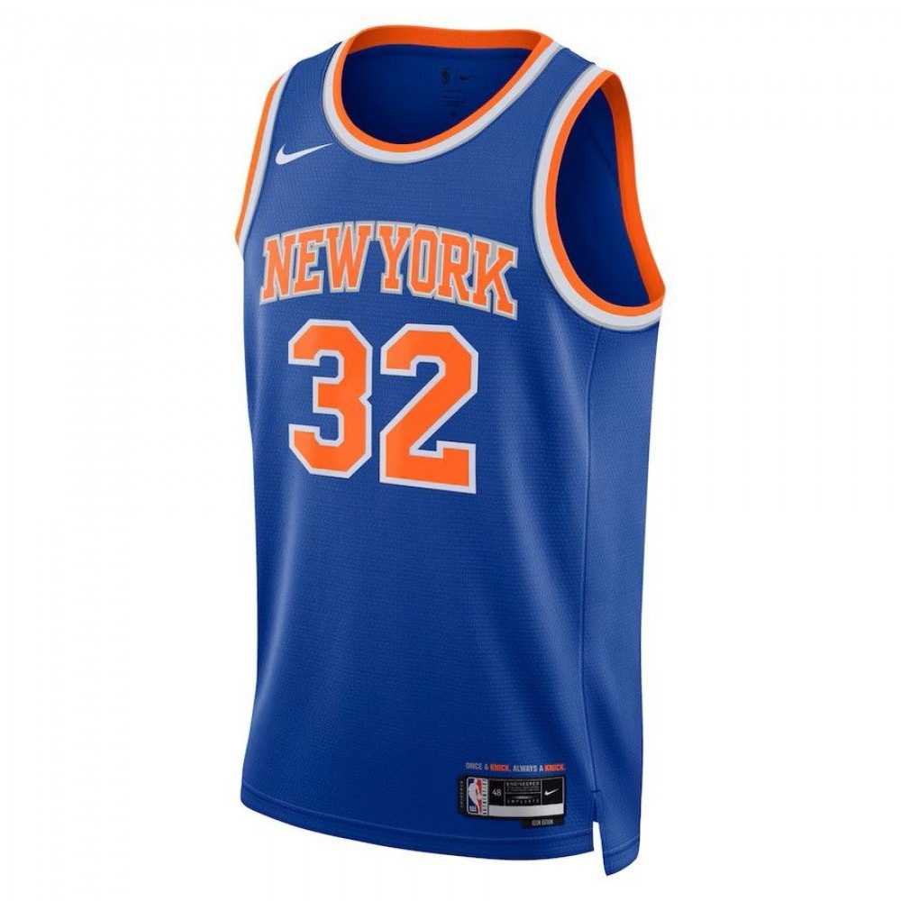 Karl-Anthony Towns New York Knicks Unisex 2023/24 Swingman Jersey Blue City Edition - view 2