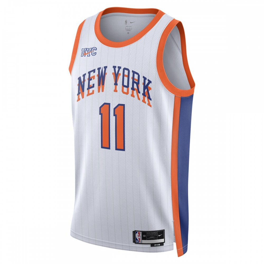 Jalen Brunson New York Knicks Unisex 2024/25 Swingman Player Jersey City Edition White - view 2