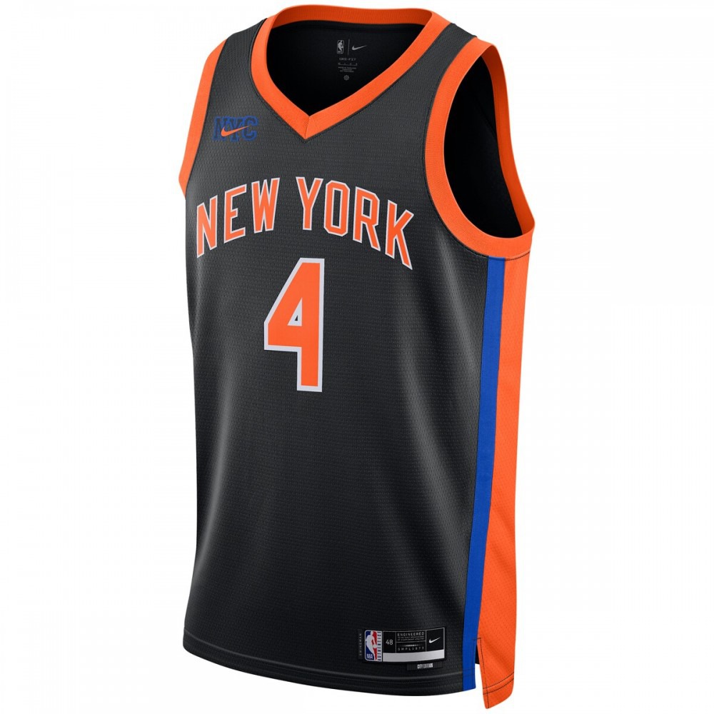 Derrick Rose New York Knicks Unisex 2022/23 Swingman Jersey City Edition Black - view 2