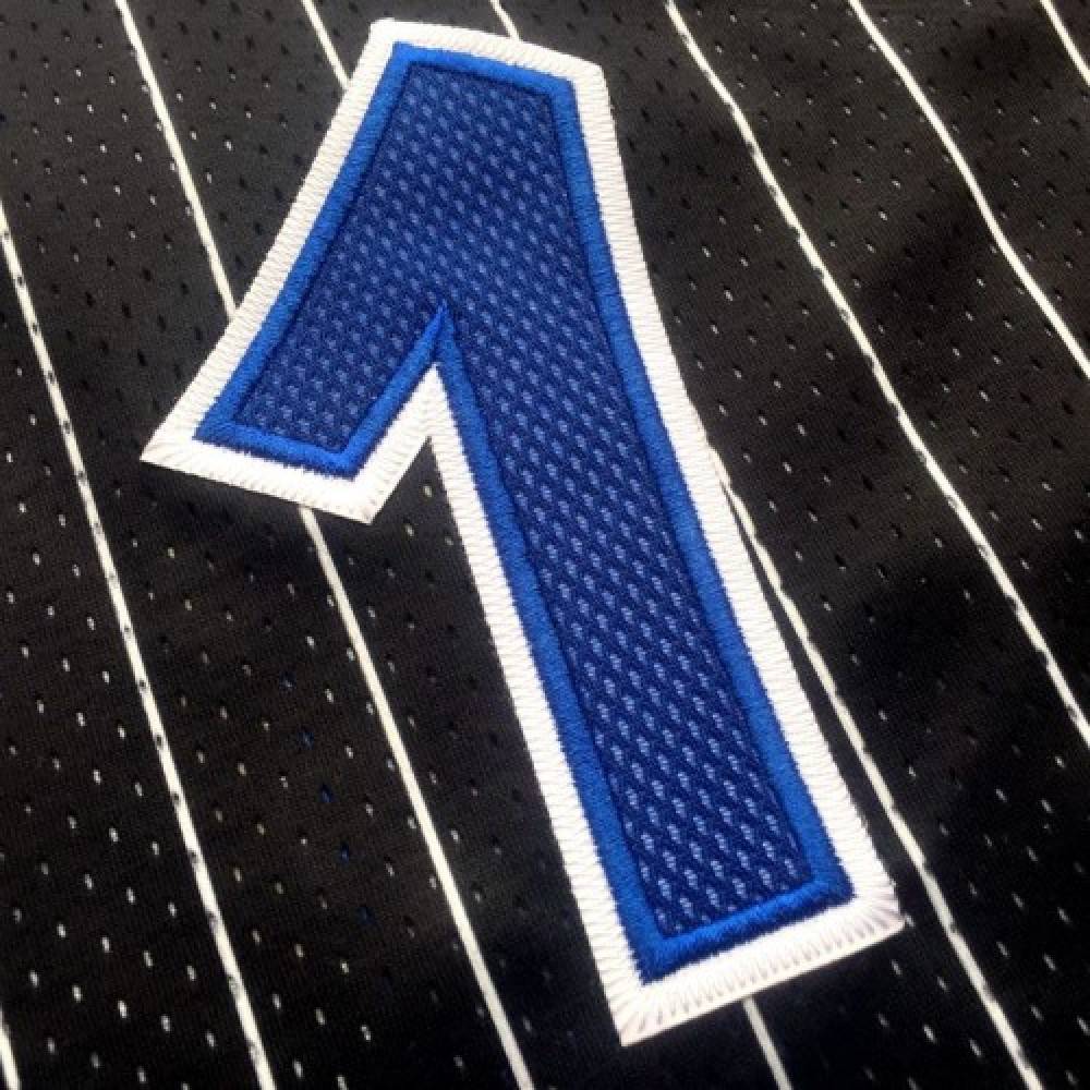 Men's Orlando Magic Tracy McGrady #1 Throwback Black 03-04 Hardwood Classics Jersey - view 5