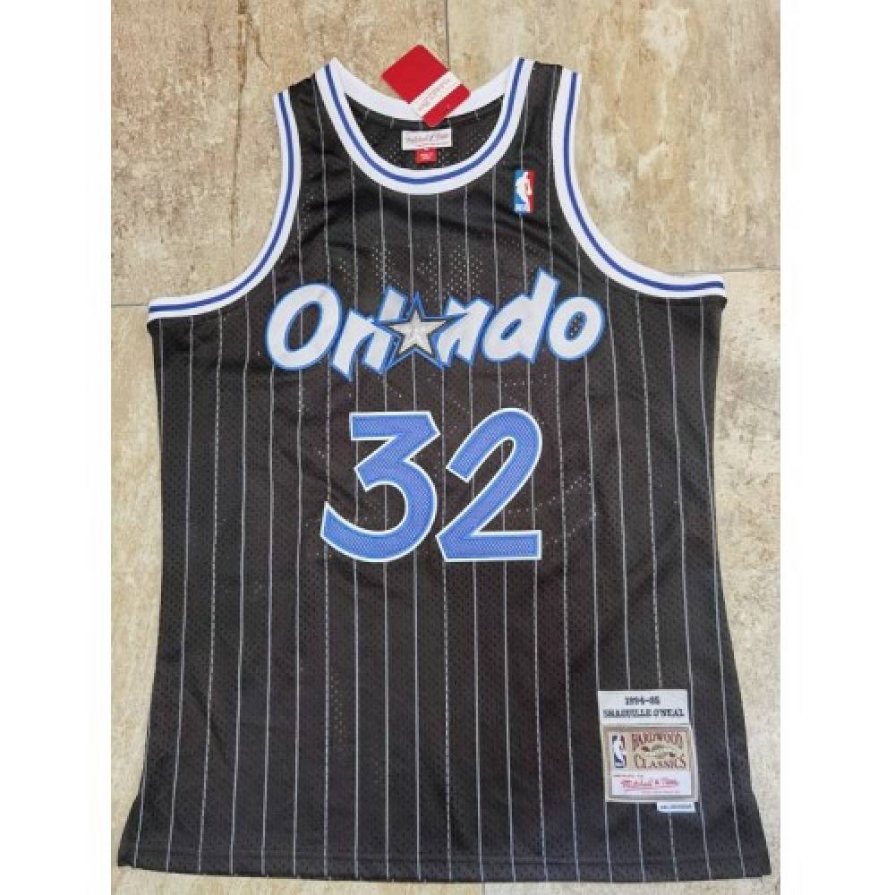 Men's Orlando Magic Shaquille O'Neal #32 Throwback Black 94-95 Hardwood Classics Jersey - view 4